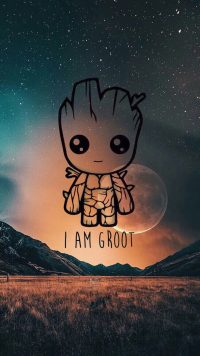 Cute Baby Groot Wallpaper 2