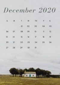 December 2020 Calendar Wallpaper 2