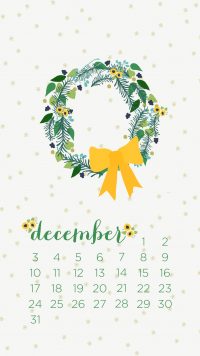 December Calendar Wallpaper 2020