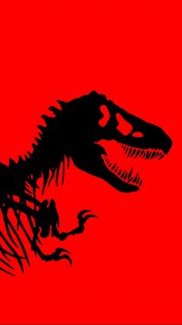 Dinosaur Wallpaper Red