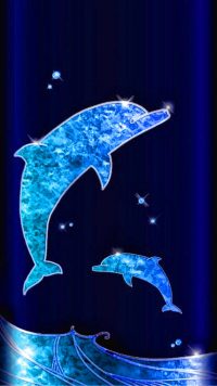 Glitter Dolphin Wallpaper
