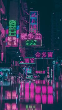 Hong Kong Night Wallpaper 3