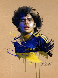 Maradona Paint Wallpaper