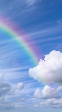 Rainbow and Cloud Wallpaper