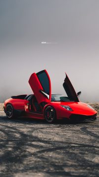 Red Lamborghini Murcielago Wallpaper