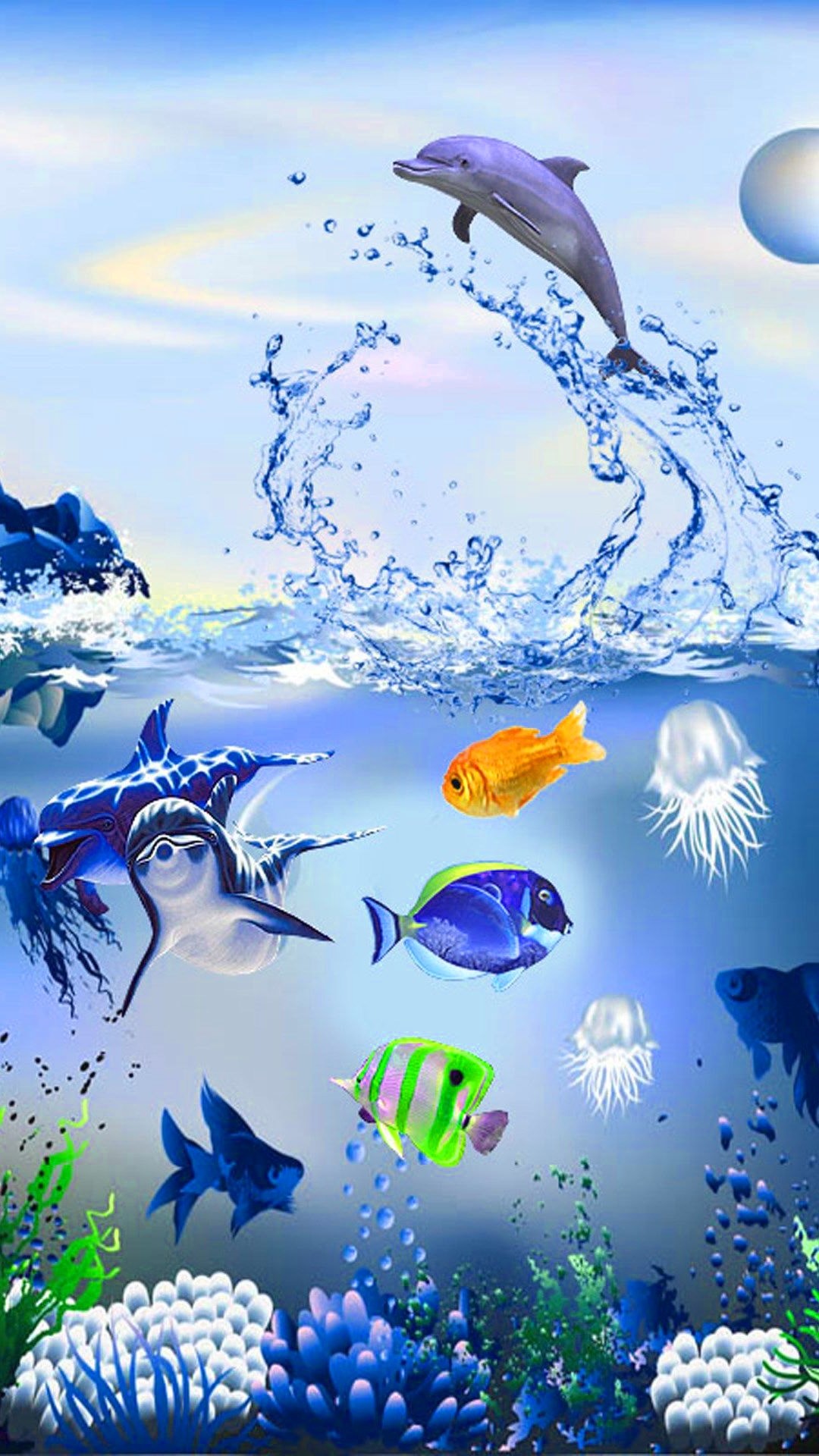 Underwater Dolphin Wallpaper 5