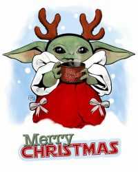 Christmas Baby Yoda Wallpaper 2