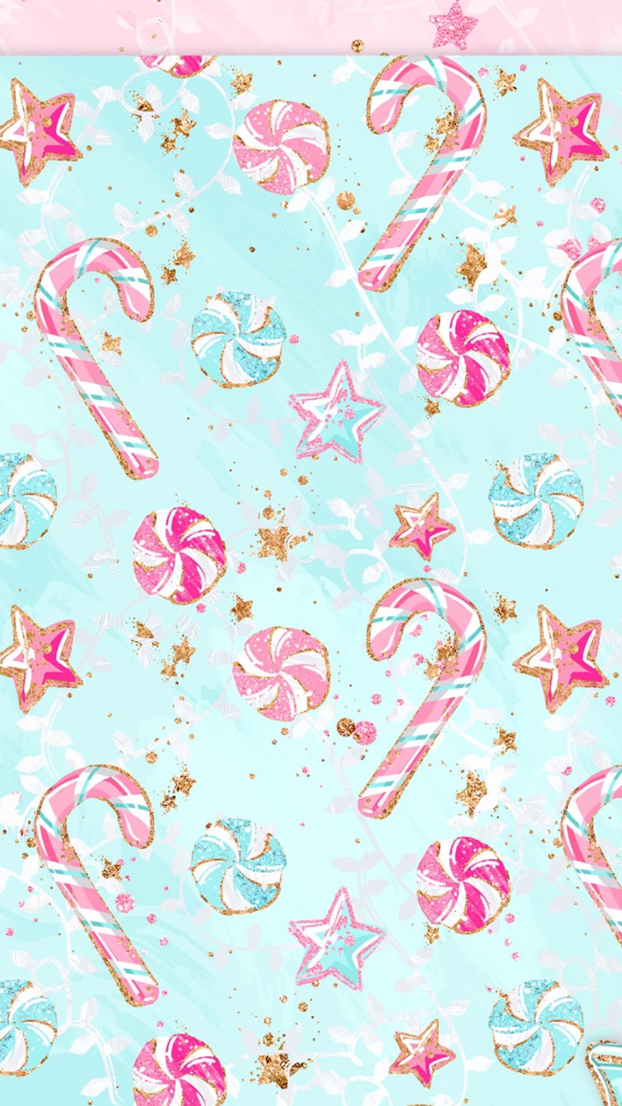 Cute Candy Cane Wallpaper