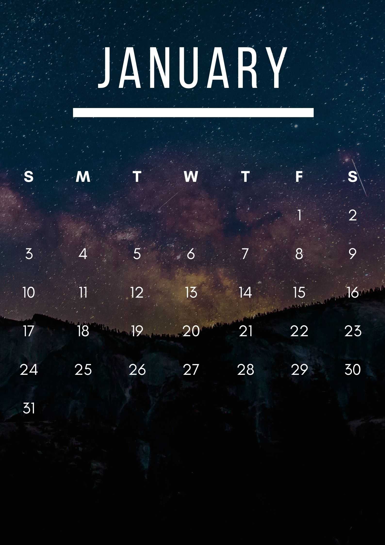 January 2021 Calendar Desktop Wallpaper Hd Computer B
