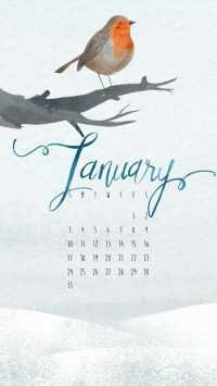 January Calendar Wallpaper 2021