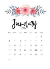 January Calendar Wallpaper 2021 3