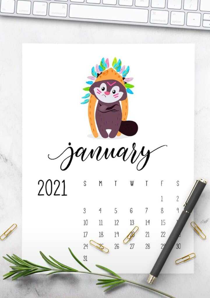 iPhone 2021 January Calendar