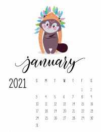 iPhone January Calendar 2021
