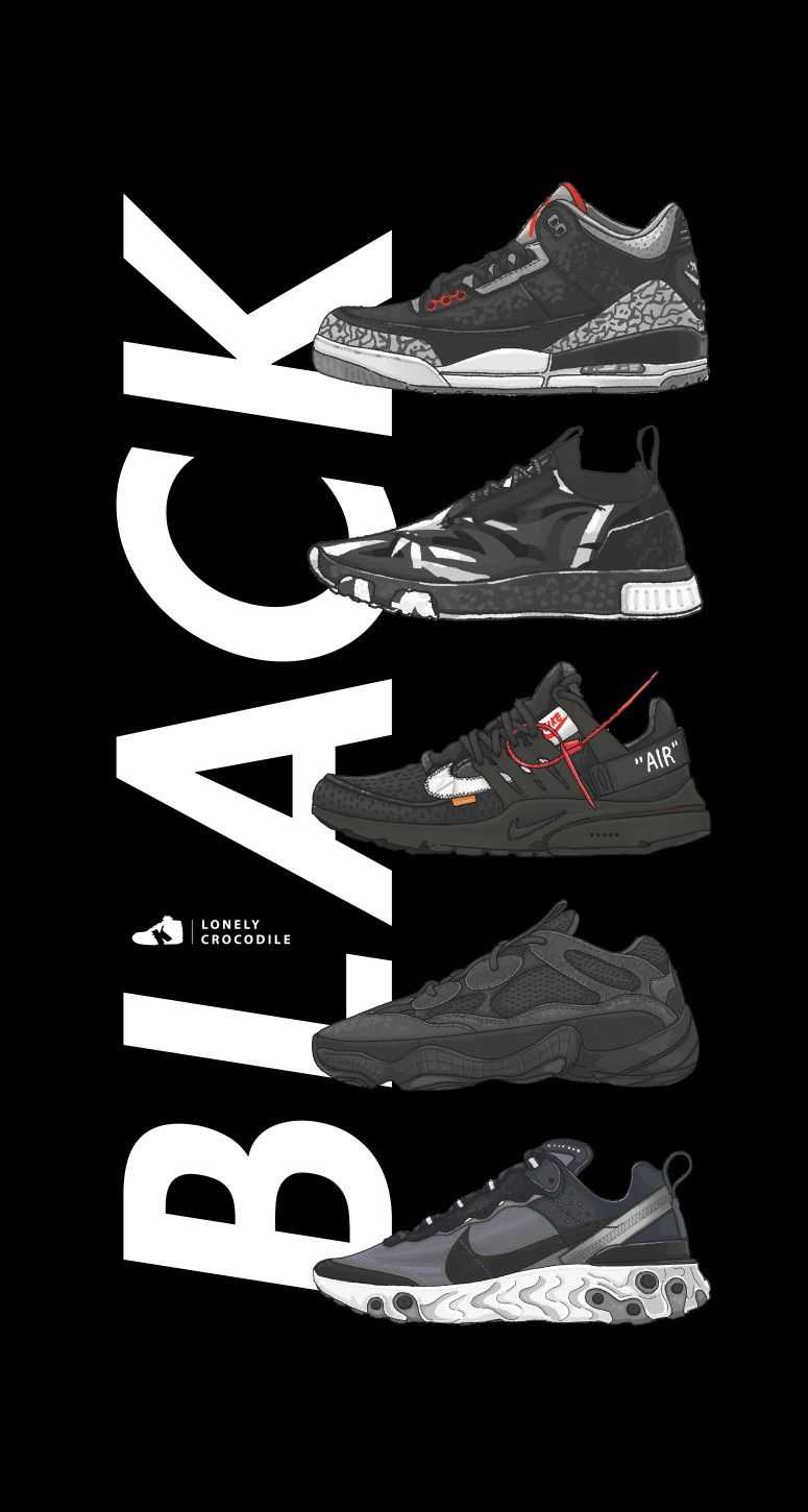 Black Sneakers Wallpaper - KoLPaPer - Awesome Free HD Wallpapers