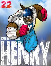 Cartoon Derrick Henry Wallpaper 2