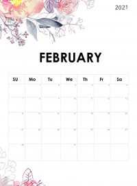 February 2021 Calendar Wallpaper 2
