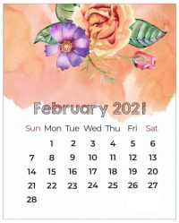 February Calendar Wallpaper 2021 2
