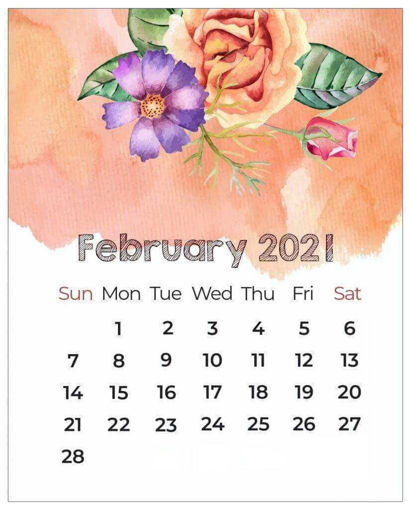 February Calendar Wallpaper 2021 1