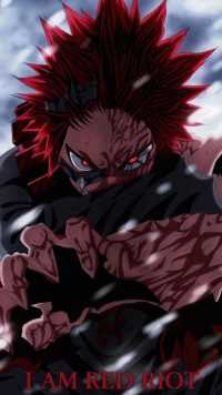 Kirishima Red Riot Wallpaper