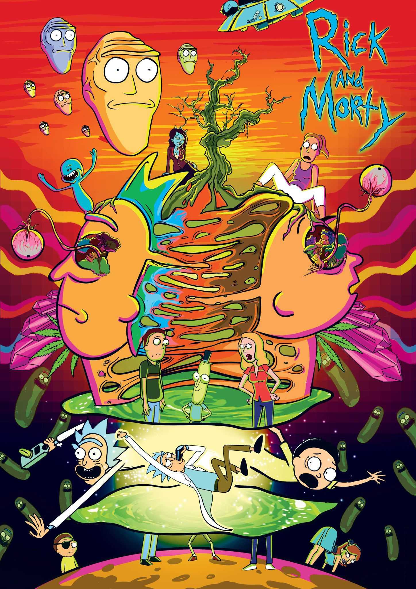 Rick and Morty Trippy Wallpaper