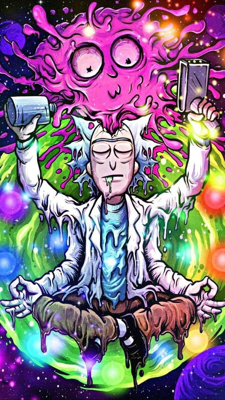 Trippy Rick and Morty Wallpaper