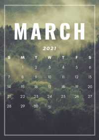 2021 March Calendar Wallpaper 6