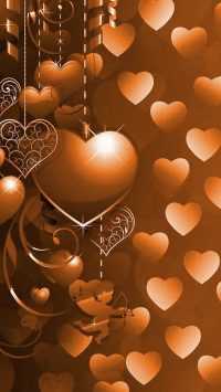 Brown Heart Wallpaper 4