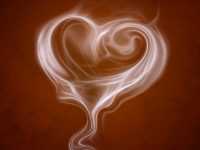 Brown Smoke Heart Wallpaper 9