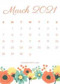 March 2021 Calendar Wallpaper 10