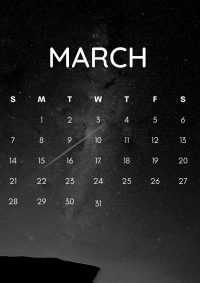 March 2021 Calendar Wallpaper 9