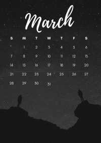 March Calendar Wallpaper 2021 3