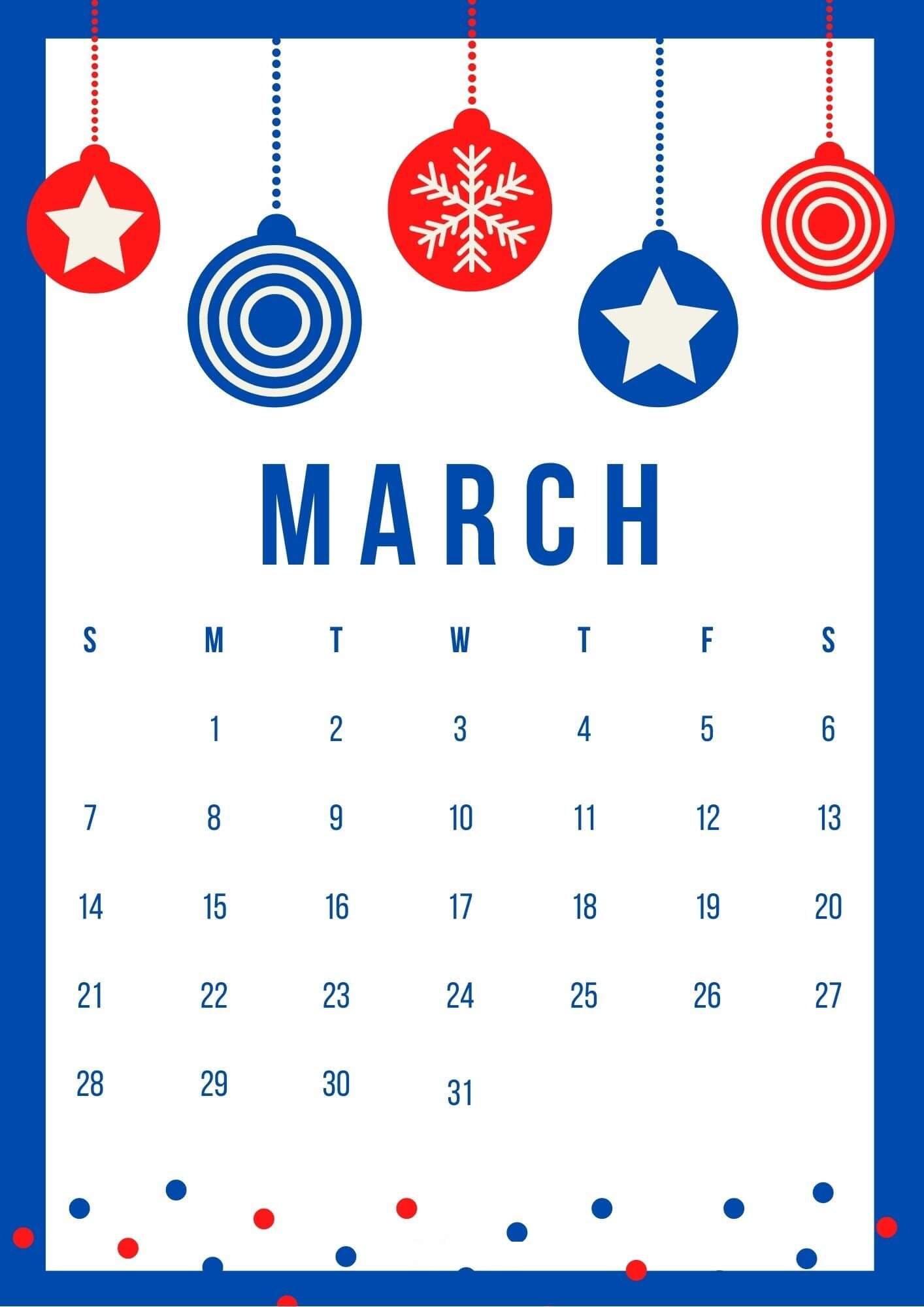March Calendar Wallpaper 2021 1