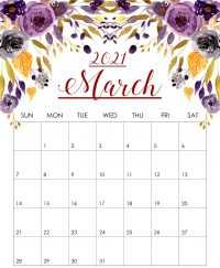 March Calendar Wallpaper 2021 5