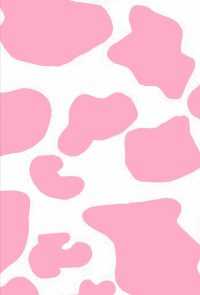 Pink Cow Print Wallpaper 1