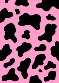 Pink Cow Print Wallpaper 5