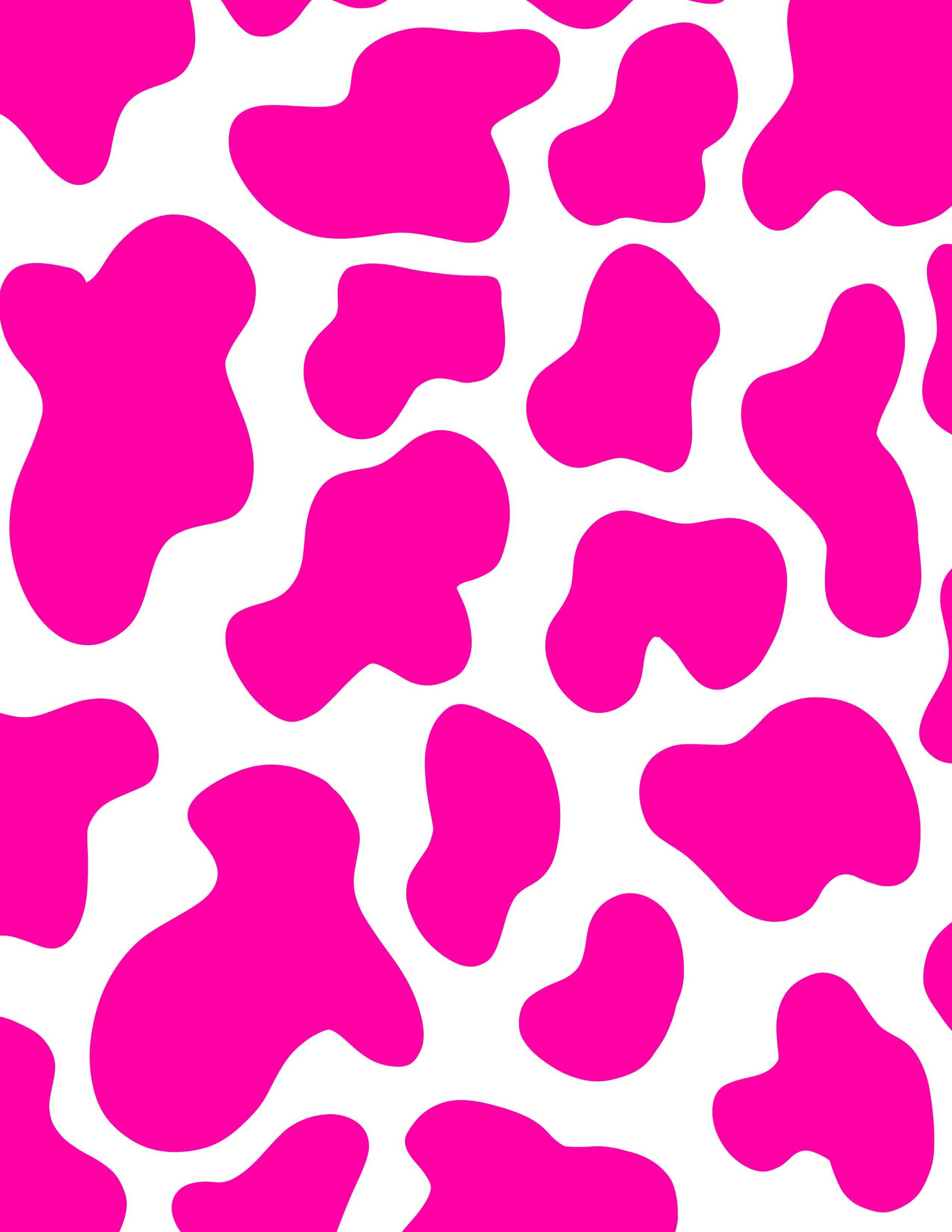 Pink Cow Print Wallpapers 1