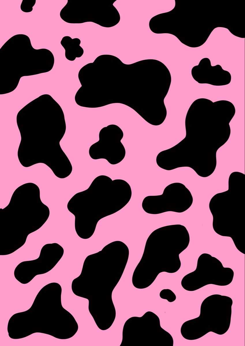 Pink Cow Print Wallpapers 1
