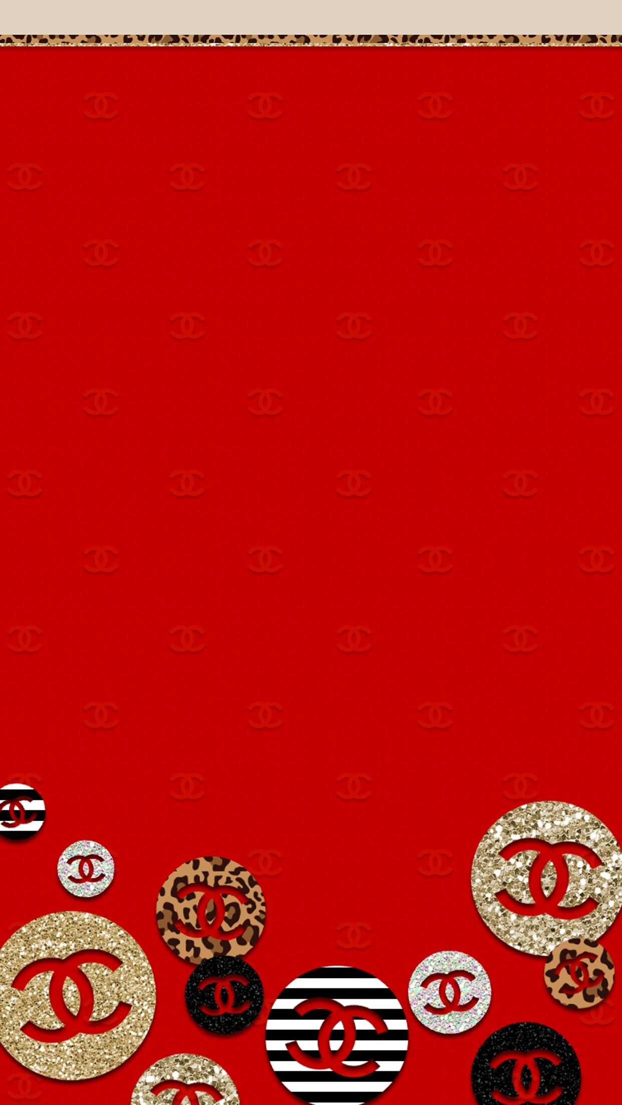 Red Chanel Wallpaper 1