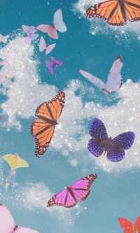 Blue Butterfly Wallpaper 9