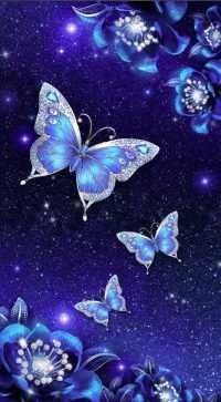 Blue Butterfly Wallpaper 4