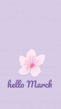 iPhone Hello March Wallpaper 7