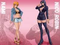 Nami and Nico Robin Wallpaper 3