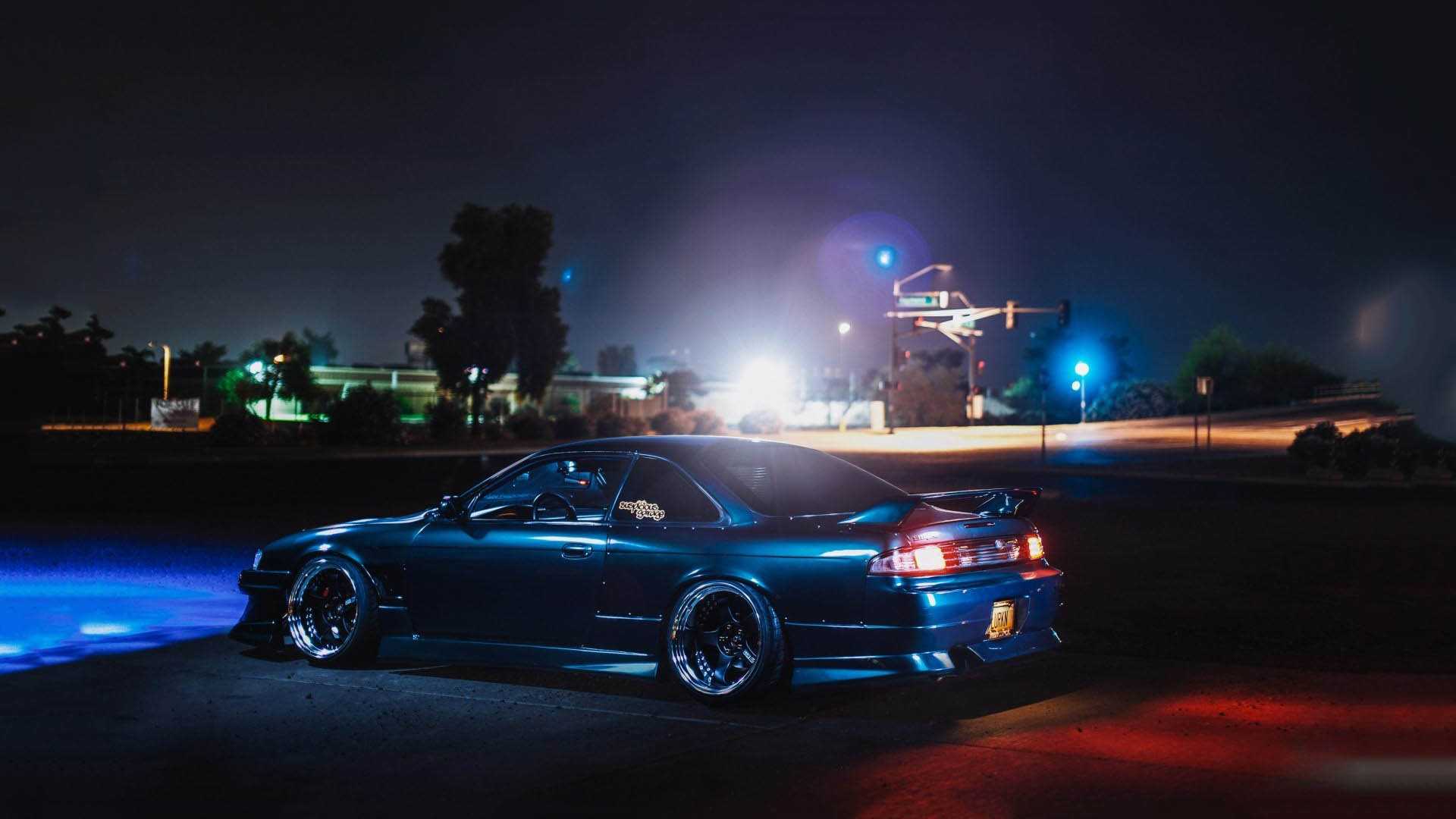 Nissan Silvia s14 Night. Nissan Silvia s15 ночью неон.