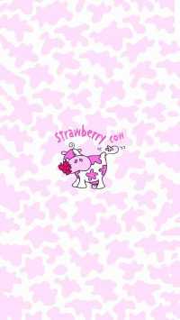 Strawberry Cow Wallpaper 2