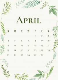 2021 April Calendar Wallpaper 7