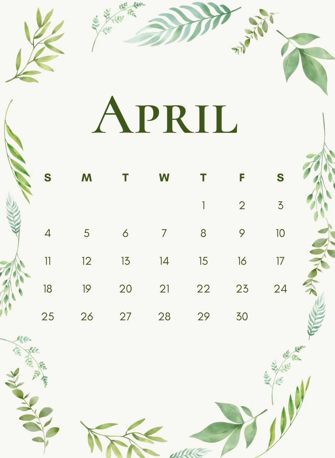 April 2021 Calendar Aesthetic Wallpaper Drawquack