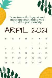 2021 April Calendar Wallpaper 2