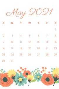 2021 May Calendar Wallpaper 6