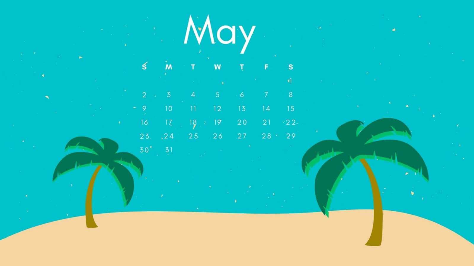 2021 May Calendar Wallpaper Desktop 1