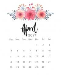 April 2021 Calendar Wallpaper 9